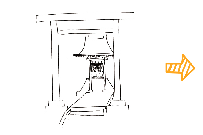 原画「お社」