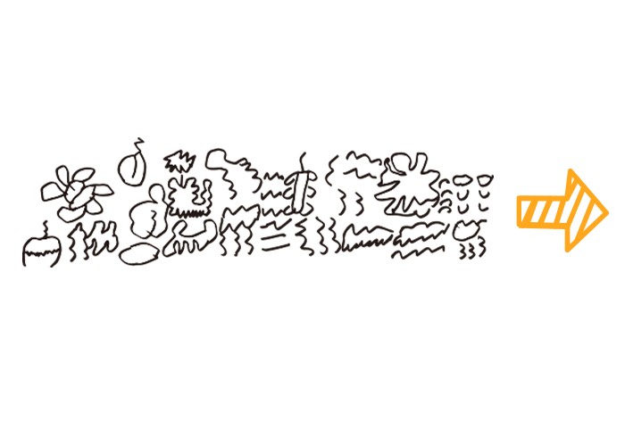 原画「あじさい」